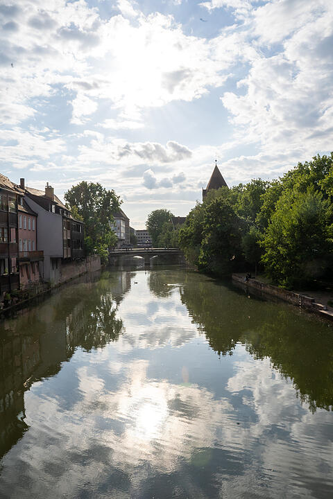 Nürnberg erstrahlte in BLAU.