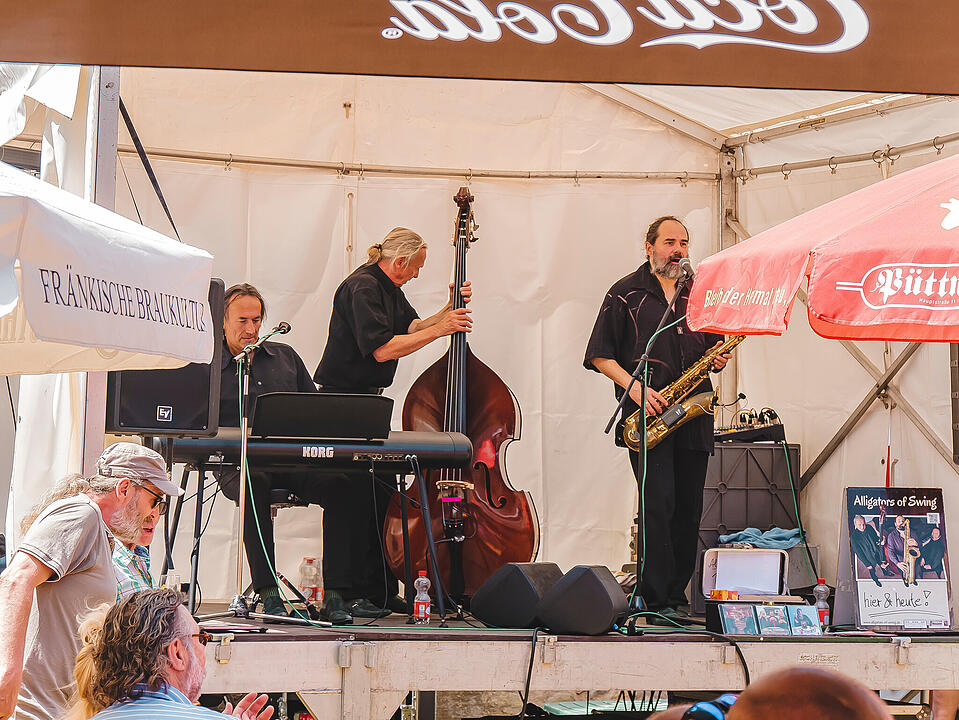 Fantastische Stimmung im Burggraben