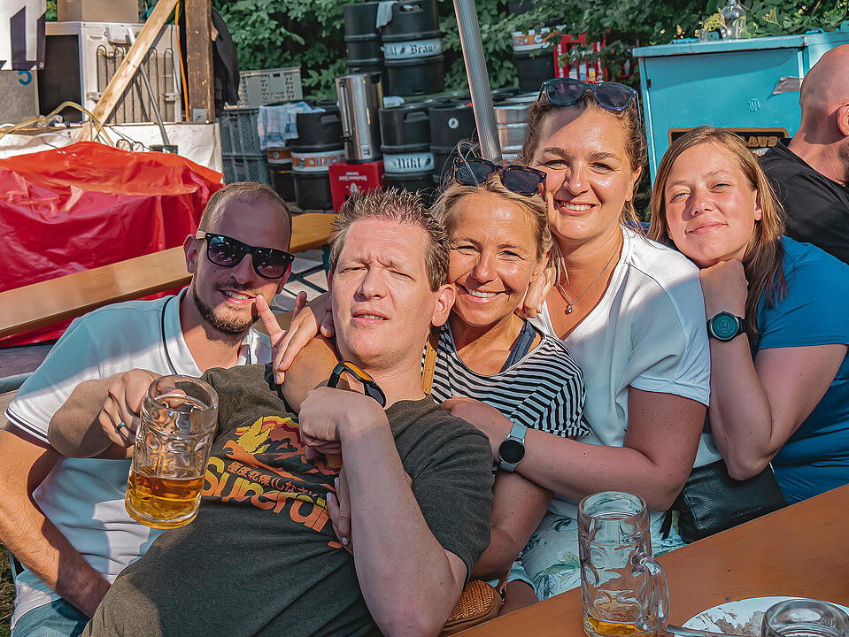 Fantastische Stimmung im Burggraben