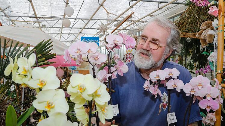 Manfred Wolff, der Orchideenflüsterer Foto: Matthias Hoch