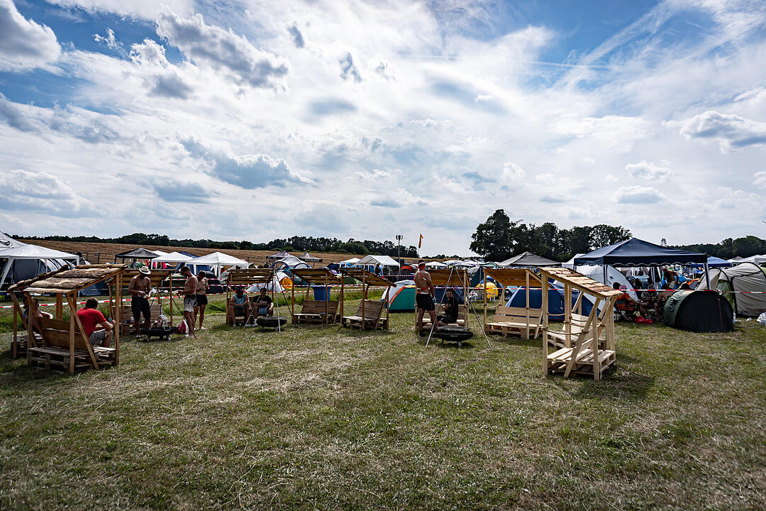 Beste Partystimmung auf dem Festival-Gelände!