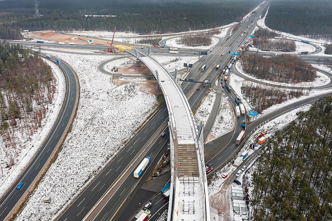 Umbau von Autobahnkreuz Nürnberg-Ost verzögert sich drastisch