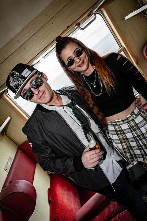 Der Party Zug war wieder unterwegs.