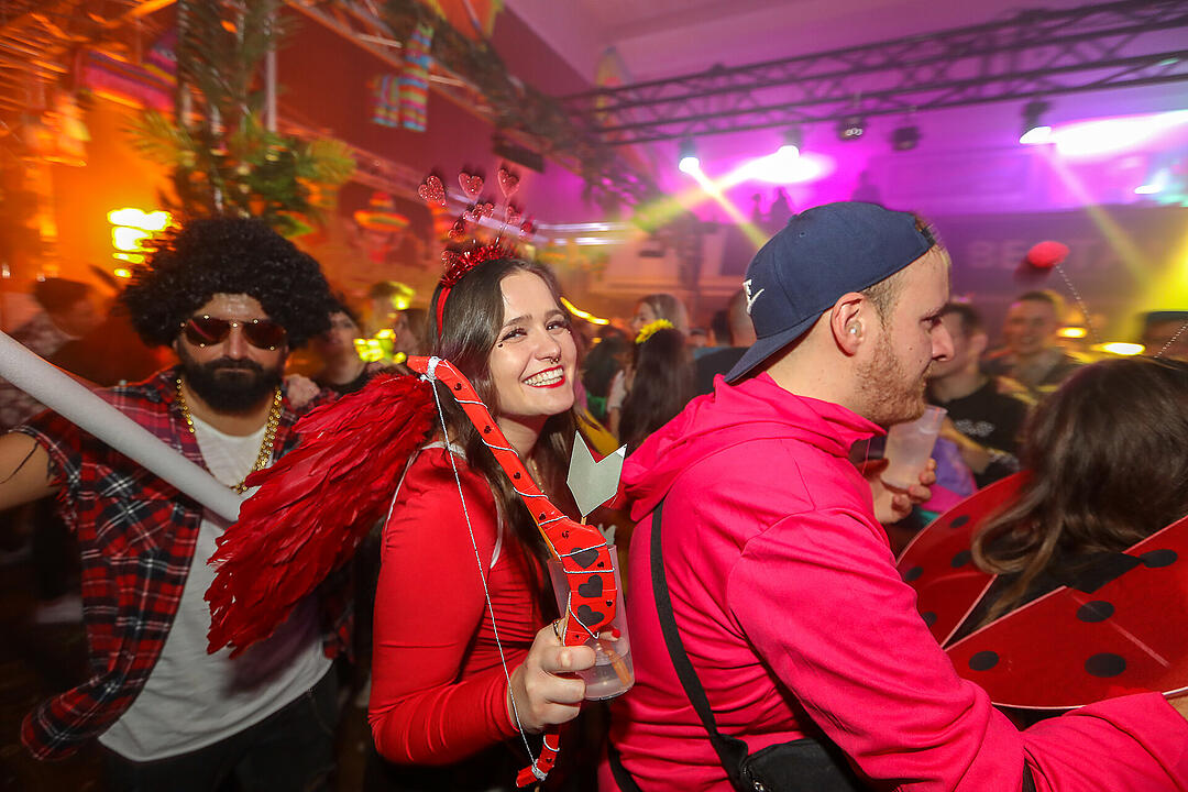 Beste Partystimmung in der Stadthalle