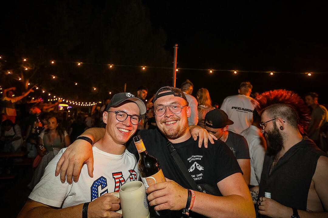 Erstklassige Stimmung mit den Almrockern!