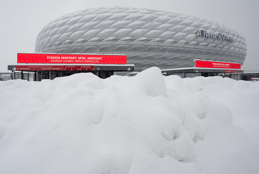 Wintereinbruch in Süddeutschland - München