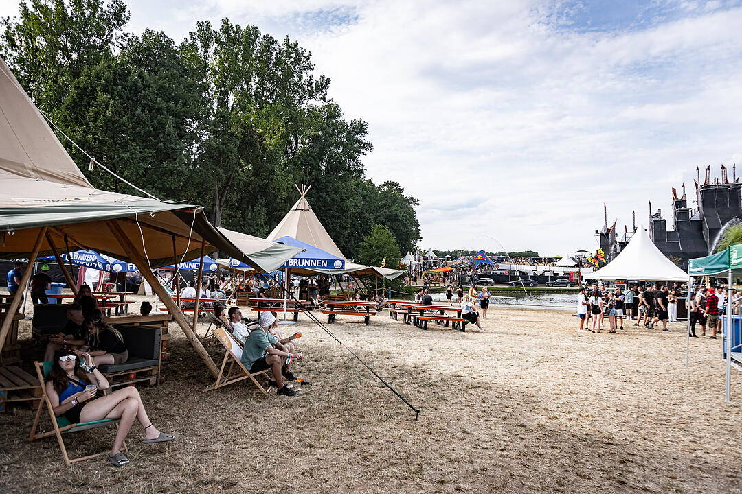 Beste Partystimmung auf dem Festival-Gelände!