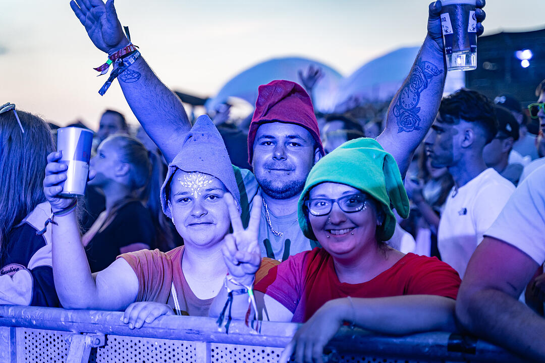 Beste Partystimmung auf dem Festival-Gelände!