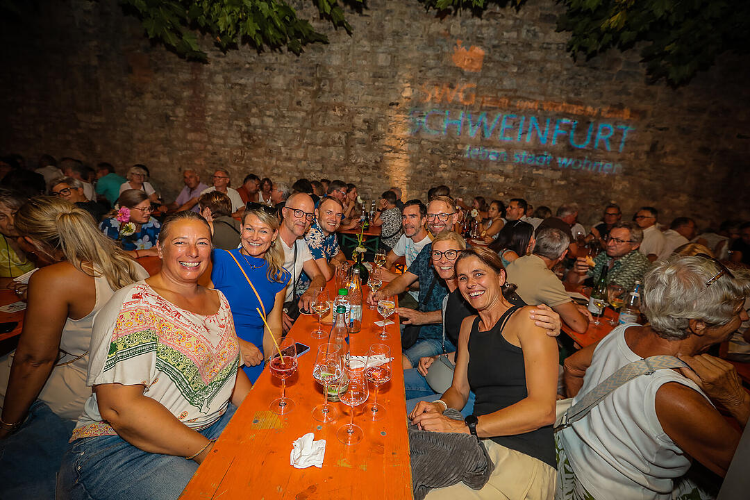 Beste Stimmung beim Stadtfest in Schweinfurt.