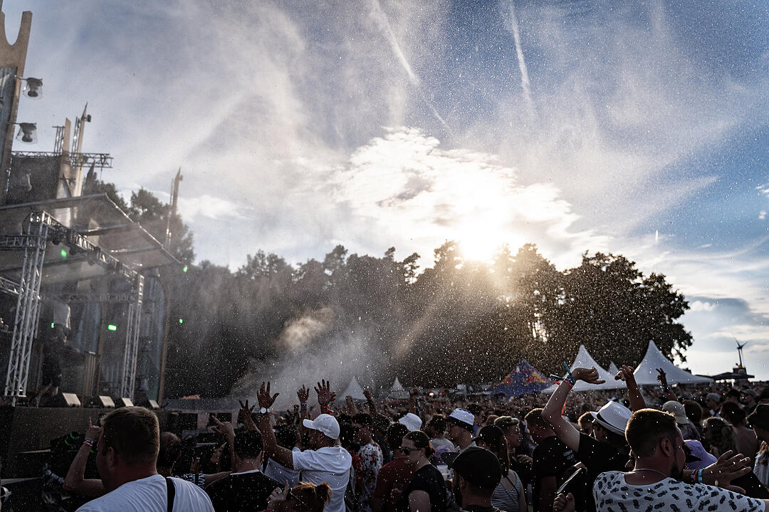 Beste Partystimmung auf dem Festival-Gelände!