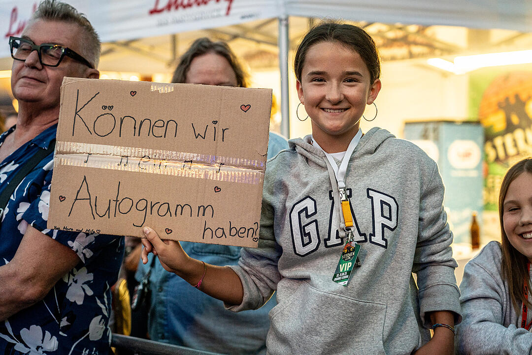 Der sympathische Sänger sorgte für klasse Stimmung!