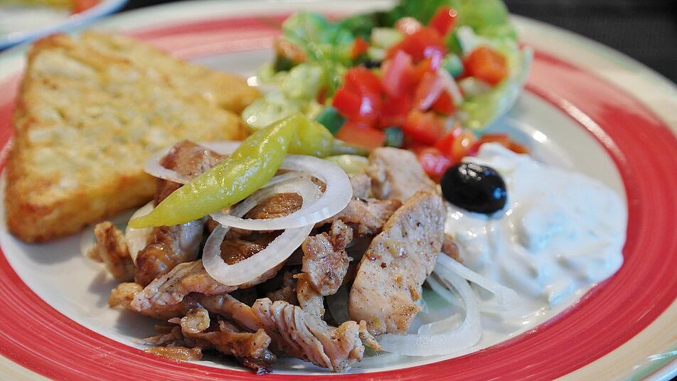 Traditionell griechisches Gyros