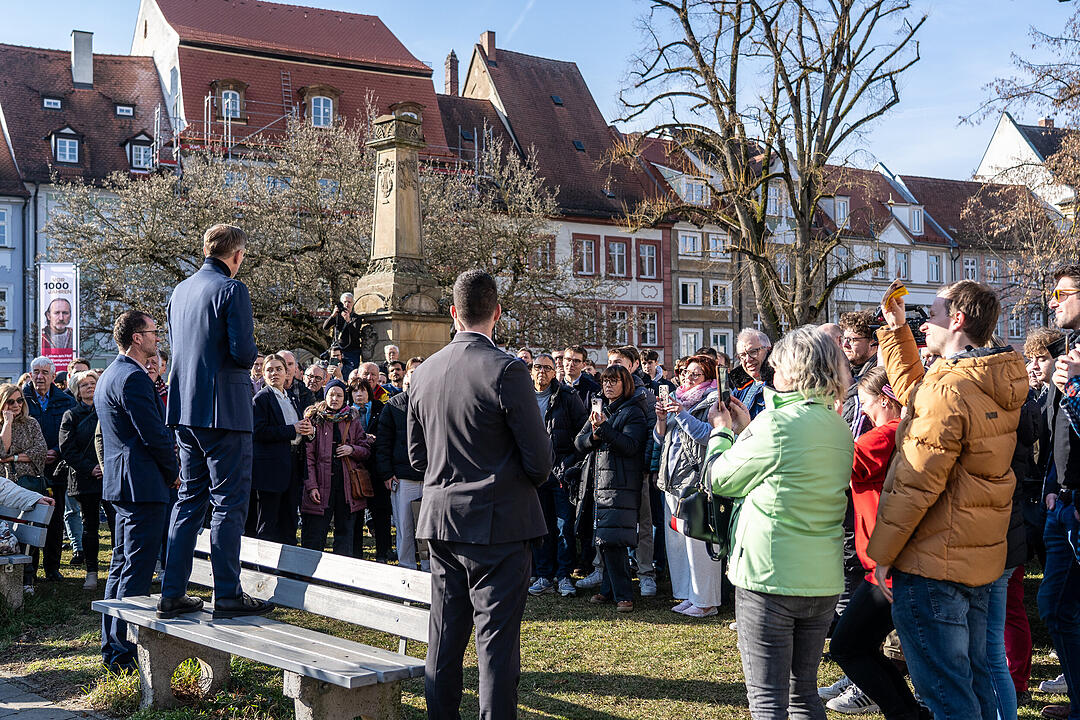 Der Spitzenkandidat der Liberalen gab sich bürgernah.