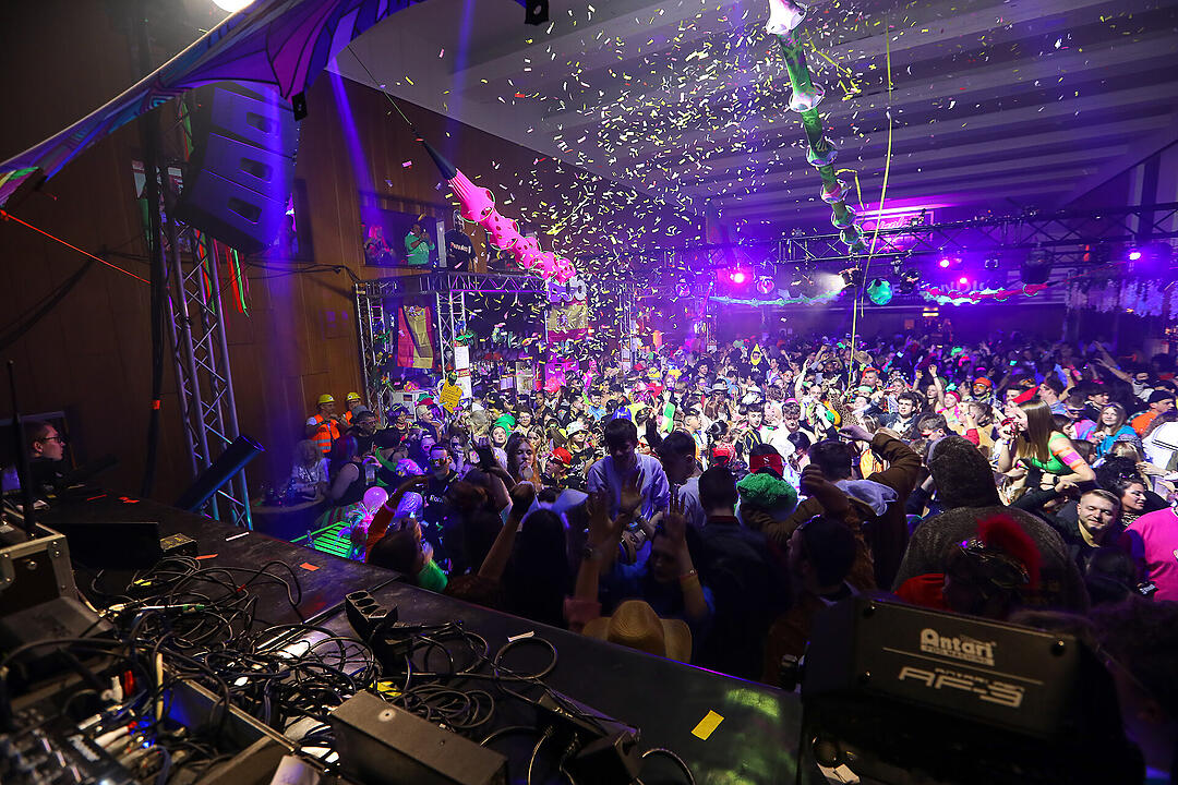 Beste Partystimmung in der Stadthalle