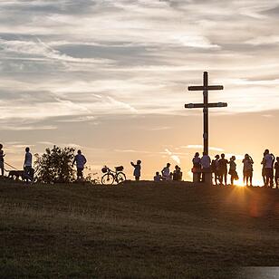 Sonnenuntergang auf dem Staffelberg