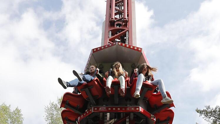Im "Tower of Fear". Foto: Matthias Hoch