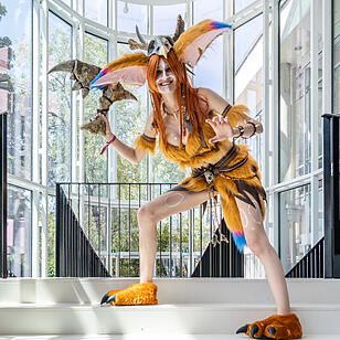 Ganz viele Cosplayer aus nah und fern feiern ihr Hobby!