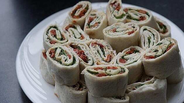Wraps sind eine gesunde schnell zubereitete Mahlzeit.
