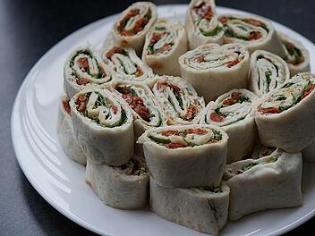 Wraps sind eine gesunde schnell zubereitete Mahlzeit.
