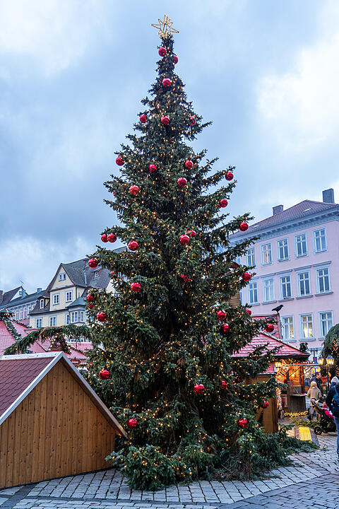 Zauberhafte Atmosphäre auf dem Marktplatz.