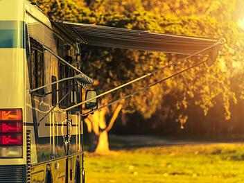 Camping, Wohnwagen, Campingplatz