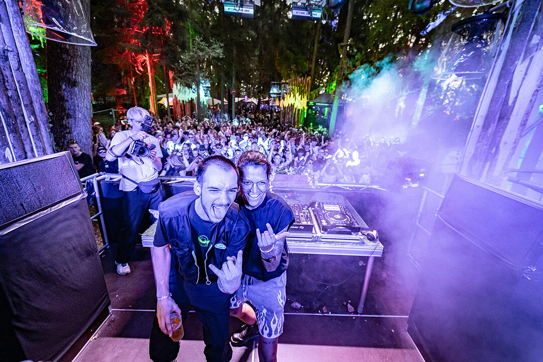 Beste Partystimmung auf dem Festival-Gelände!