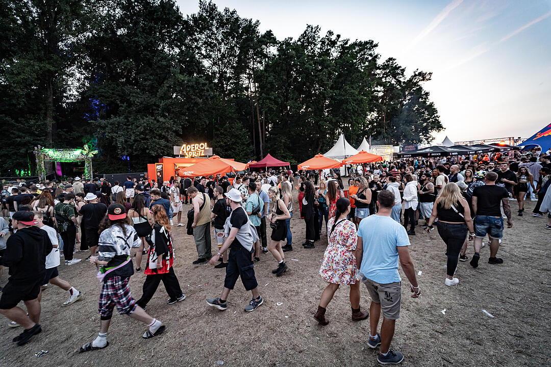 Beste Partystimmung auf dem Festival-Gelände!