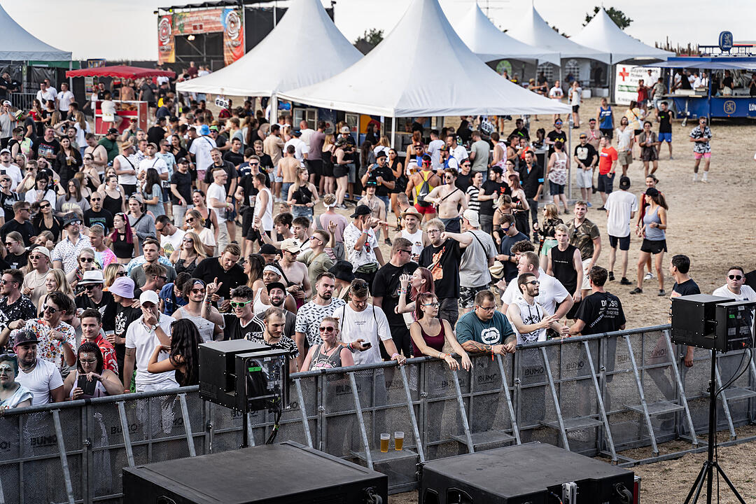 Beste Partystimmung auf dem Festival-Gelände!