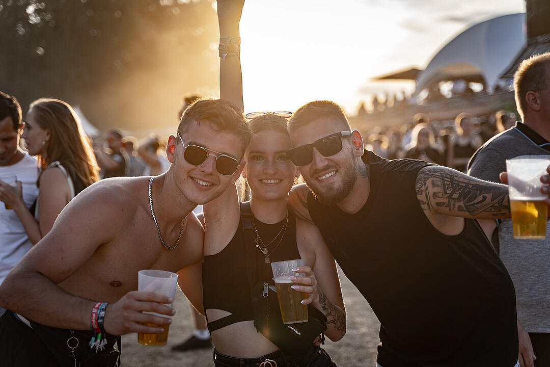 Beste Partystimmung auf dem Festival-Gelände!