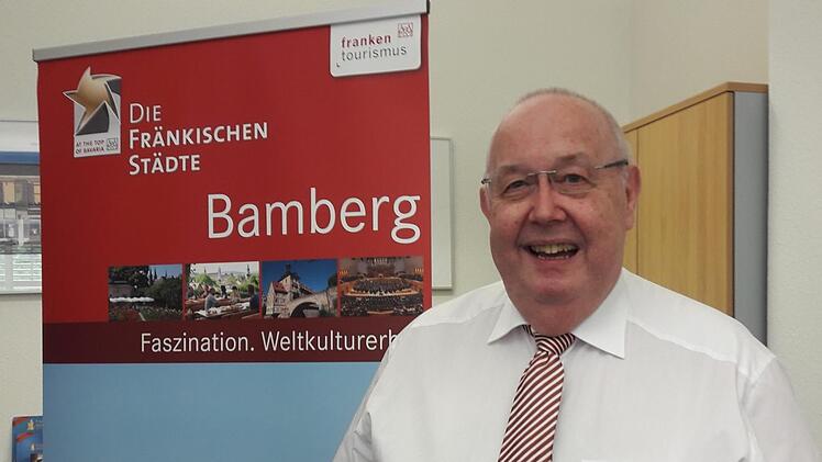 Mit Städten wie Bamberg  und Franken als  Radfahrer- und Genussregion wirbt der Tourismusmanager Olaf Seifert gern.K.Angerstein
