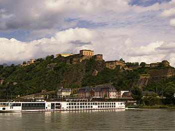 Festung Ehrenbreitstein in Koblenz.