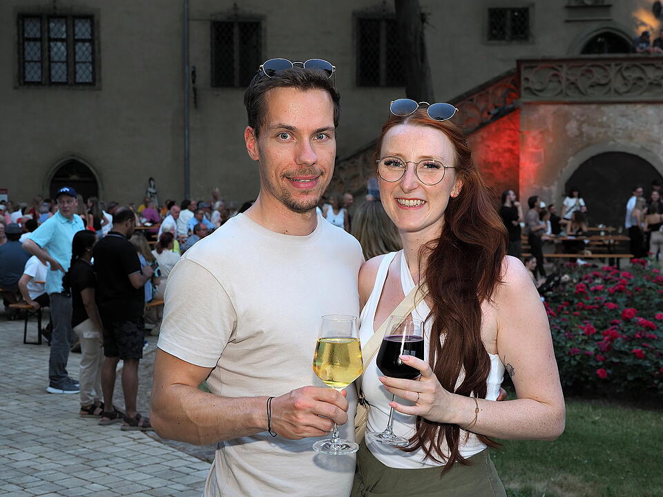 Das Fest fand im Schlosspark statt.