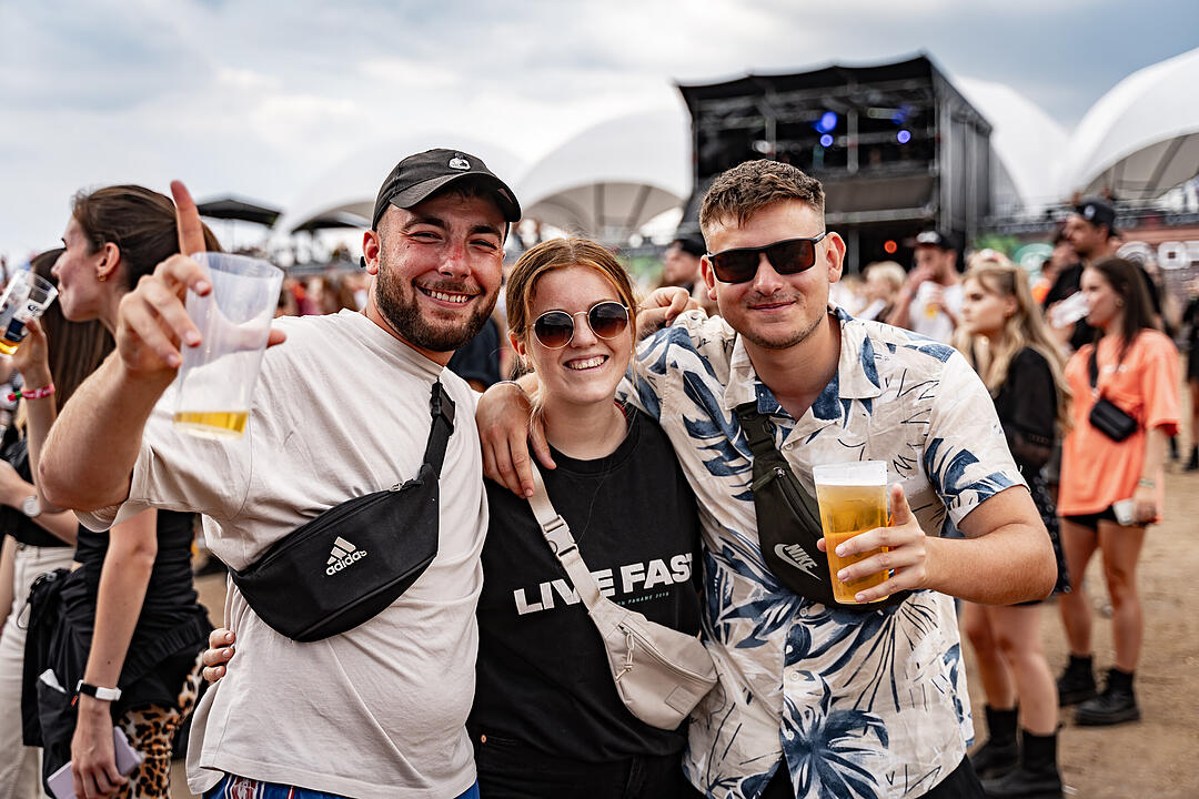 Beste Partystimmung auf dem Festival-Gelände!
