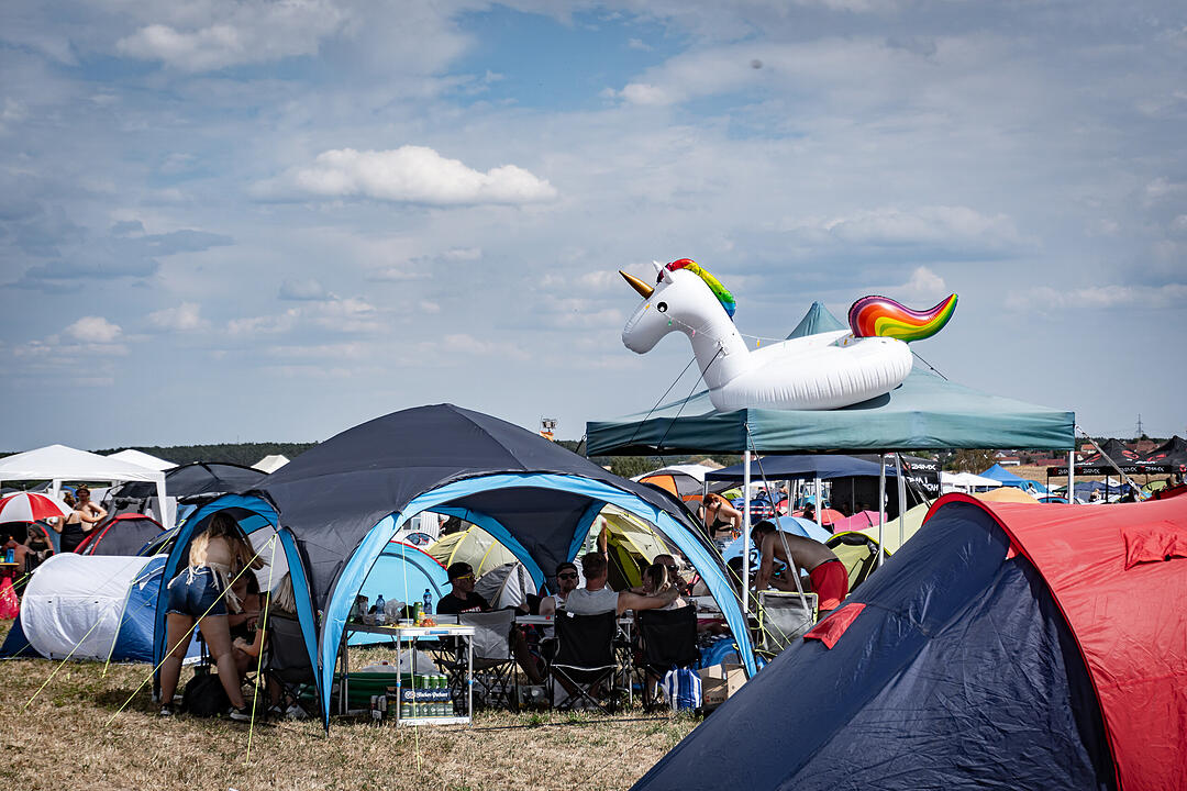 Beste Partystimmung auf dem Festival-Gelände!