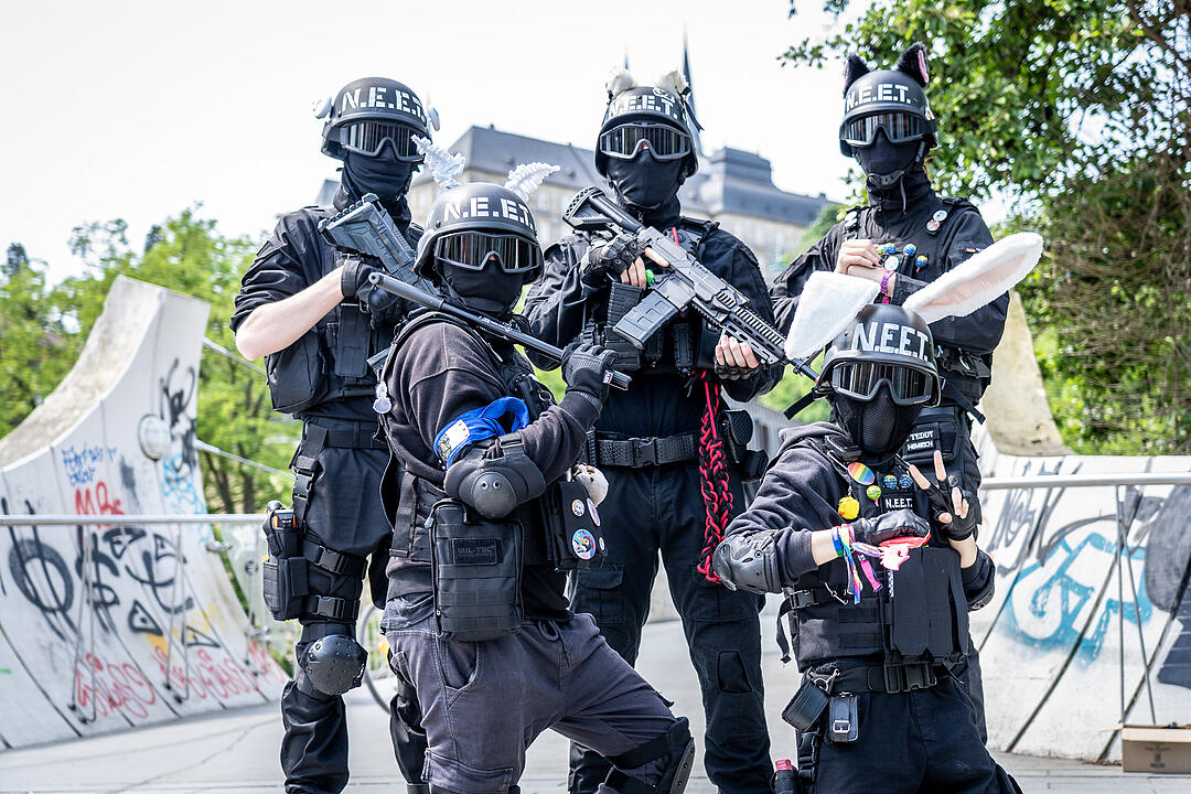Ganz viele Cosplayer aus nah und fern feiern ihr Hobby!