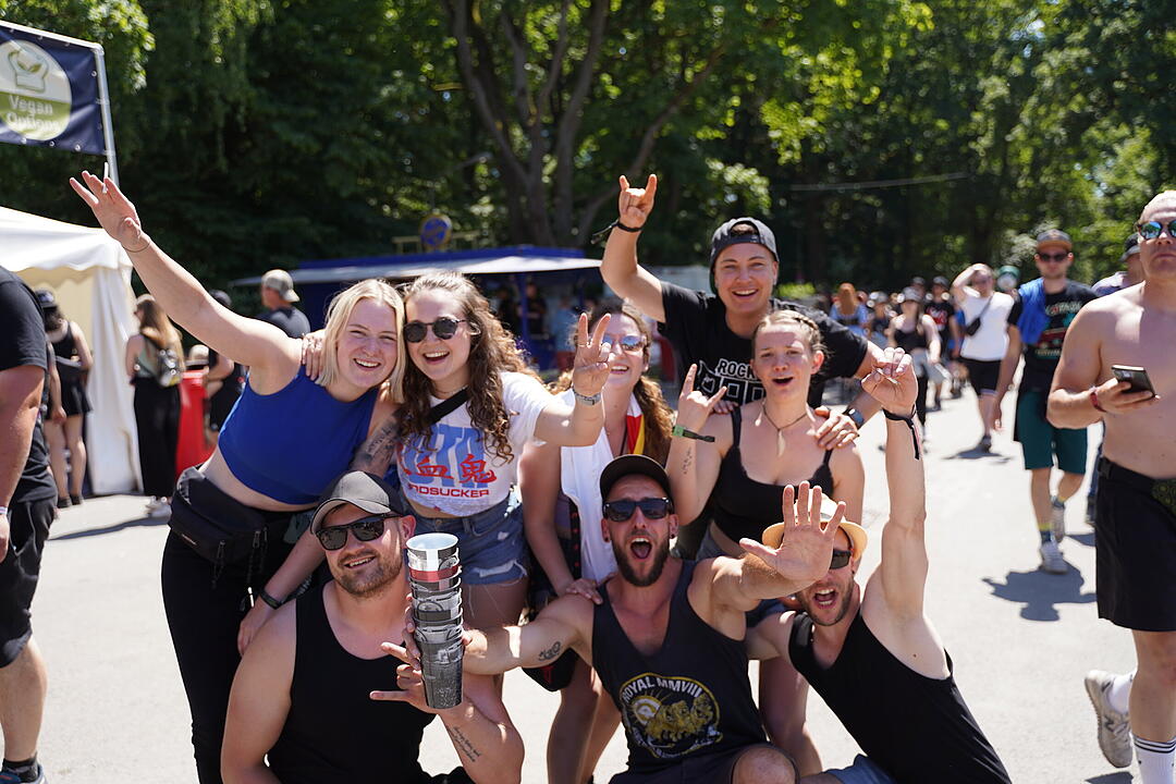 Bestes Wetter und super Stimmung beim Camping