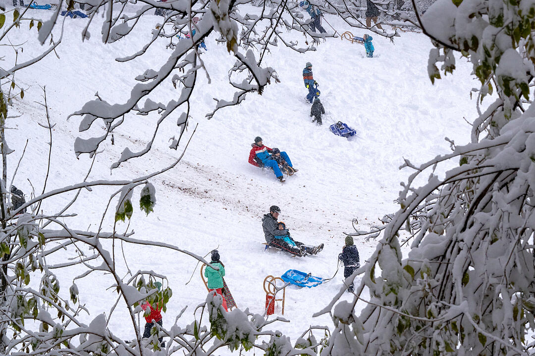 Wintereinbruch in Süddeutschland - München