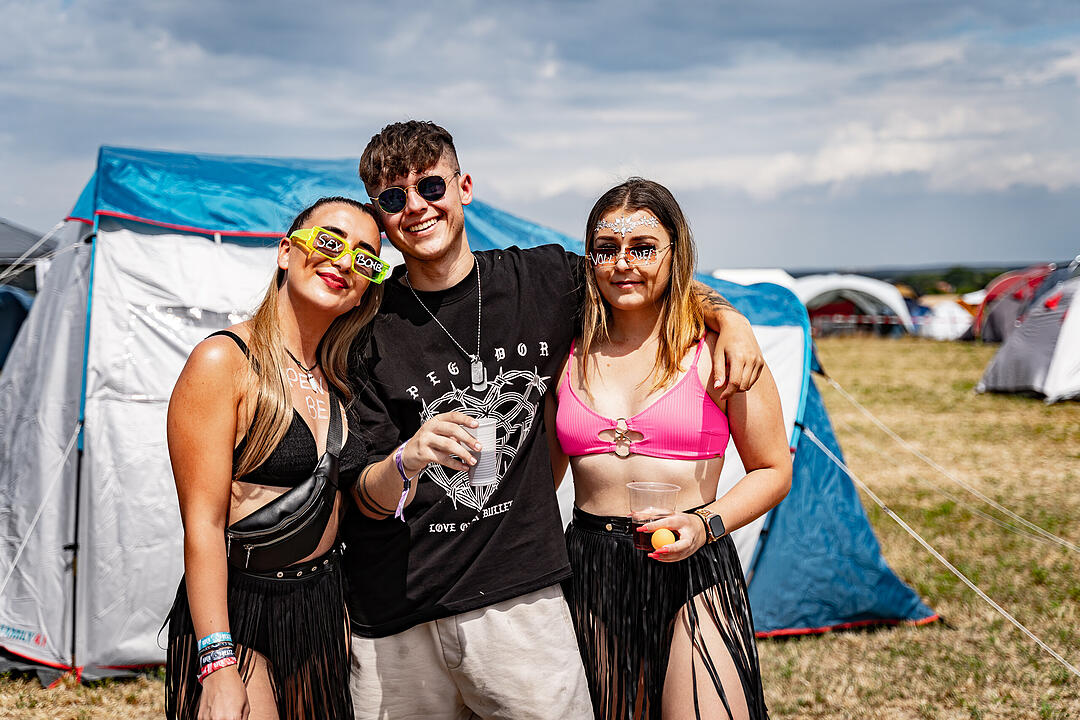 Beste Partystimmung auf dem Festival-Gelände!