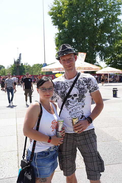 Bestes Wetter und super Stimmung beim Camping
