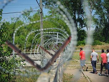 Signal der Hilflosigkeit - Ungarns Zaun gegen Flüchtlinge Foto: dpa
