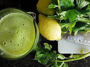 Frisch zubereiteter Smoothie