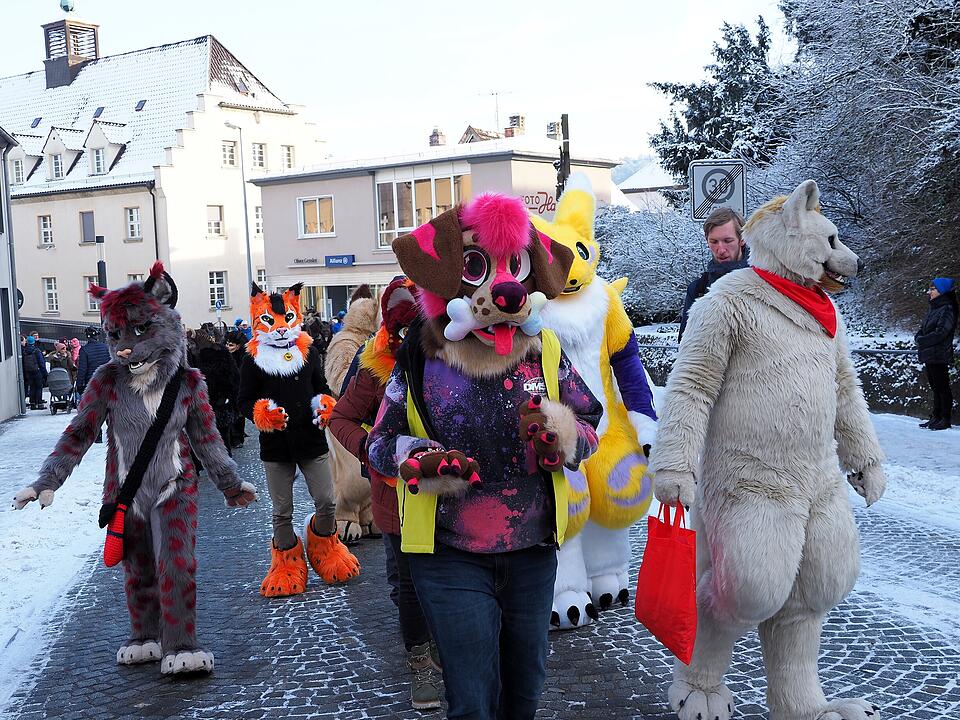 Eine der ersten Faschingsumzüge in der Region