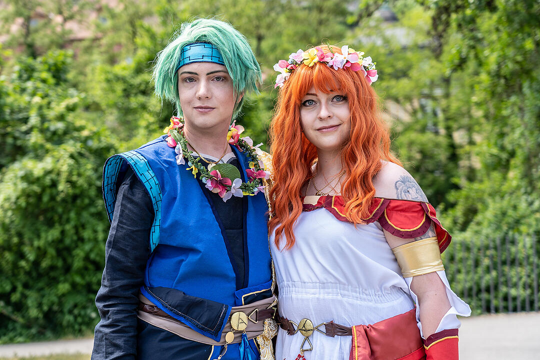 Ganz viele Cosplayer aus nah und fern feiern ihr Hobby!