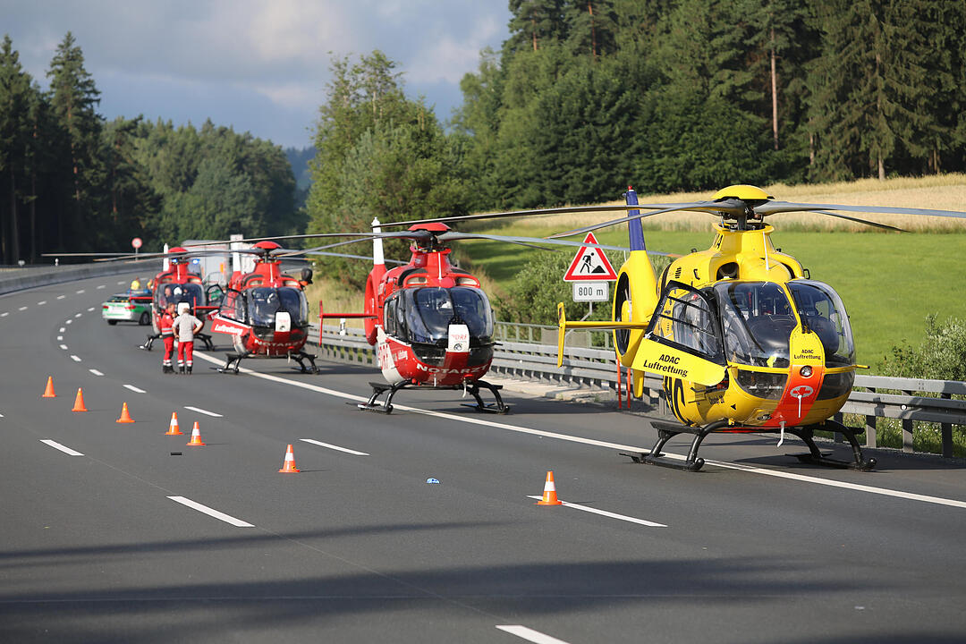 Jahrestag des schweren Bus-Unglücks auf der A9 bei Münchberg