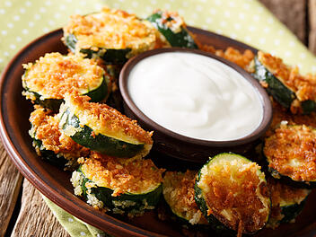 Zucchini paniert