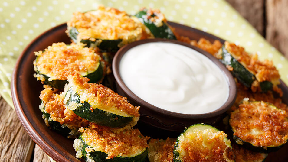Zucchini paniert