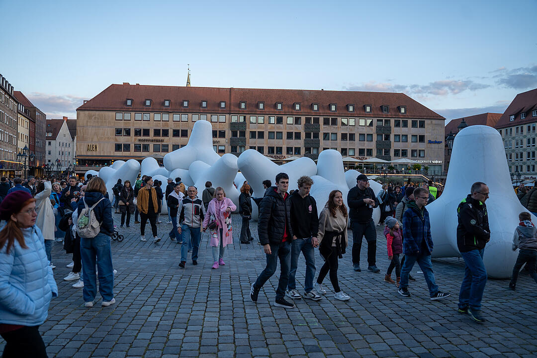 Nürnberg erstrahlte in BLAU.