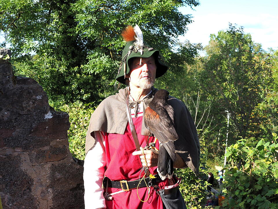 Auf der Burgruine in Bad Kissingen