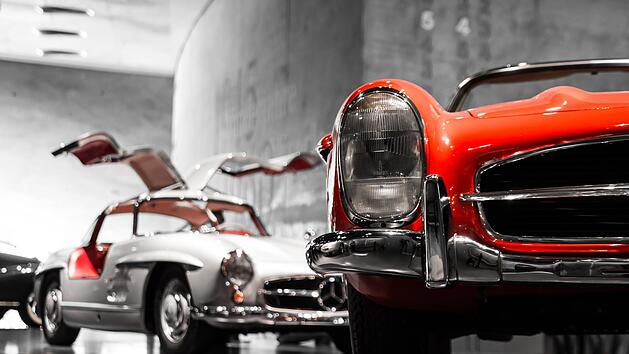 Besondere Oldtimer beeindrucken durch ihre schönen Formen.