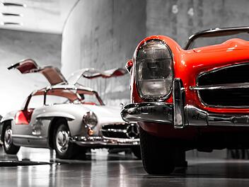 Besondere Oldtimer beeindrucken durch ihre schönen Formen.